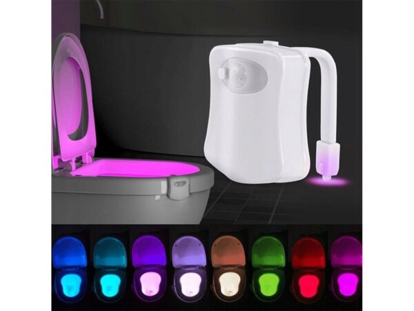 PODŚWIETLENIE MUSZLI KLOZETOWEJ WC LED LAMPKA 8 PL