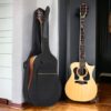 POKROWIEC FUTERAŁ NA GITARĘ - żółty pasek