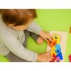 PUZZLE KLOCKI DREWNIANE EDUKACYJNE - papuga