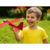 SAMOLOT ZABAWKA STYROPIANOWY SZYBOWIEC RZUTKA 47 CM LED - czerwony