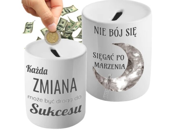 SKARBONKA DO SUBLIMACJI 330ML BIAŁA