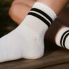 SKARPETY SPORTOWE WYSOKIE 3 PARY 39-44 - biały