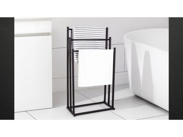 STOJAK ŁAZIENKOWY NA RĘCZNIKI 3 POZIOMY 86x44x21cm - typ 2