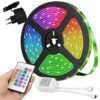TAŚMA LED WODOODPORNA RGB 5M +PILOT ZASILACZ