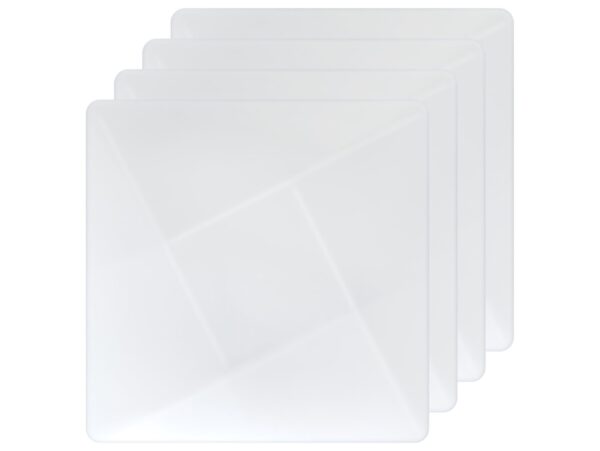 TALERZ PLASTIKOWY KWADRATOWY 20,5cm 4SZT