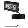 TERMOMETR LCD Z SONDA - czarny