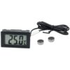 TERMOMETR LCD Z SONDA - czarny
