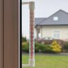 TERMOMETR OKIENNY ZAOKIENNY 21cm - biały