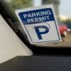 UCHWYT KLIPS NA BILET PARKINGOWY LEGITYMACJĘ SZYBĘ