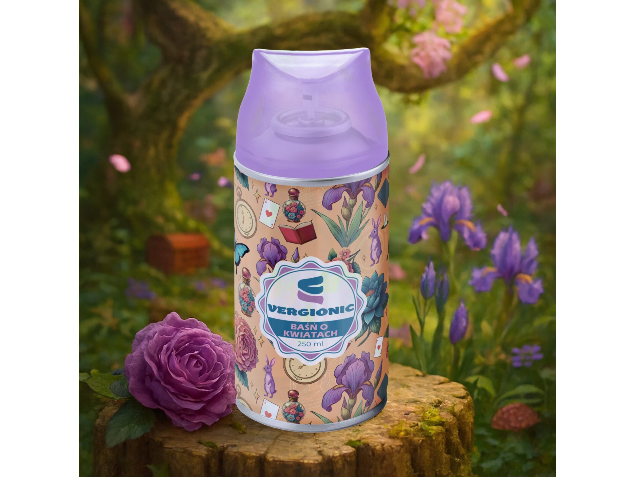 VERGIONIC ODŚWIEŻACZ POWIETRZA ZAPAS 250ML - baśń o kwiatach
