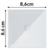 WŁĄCZNIK ŚWIATŁA LED PANEL DOTYKOWY - biały