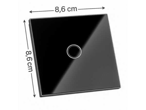 WŁĄCZNIK ŚWIATŁA LED PANEL DOTYKOWY - czarny
