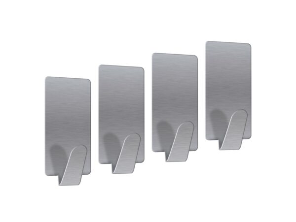 WIESZAKI SAMOPRZYLEPNE SREBRNE 16SZT 15x3,5cm