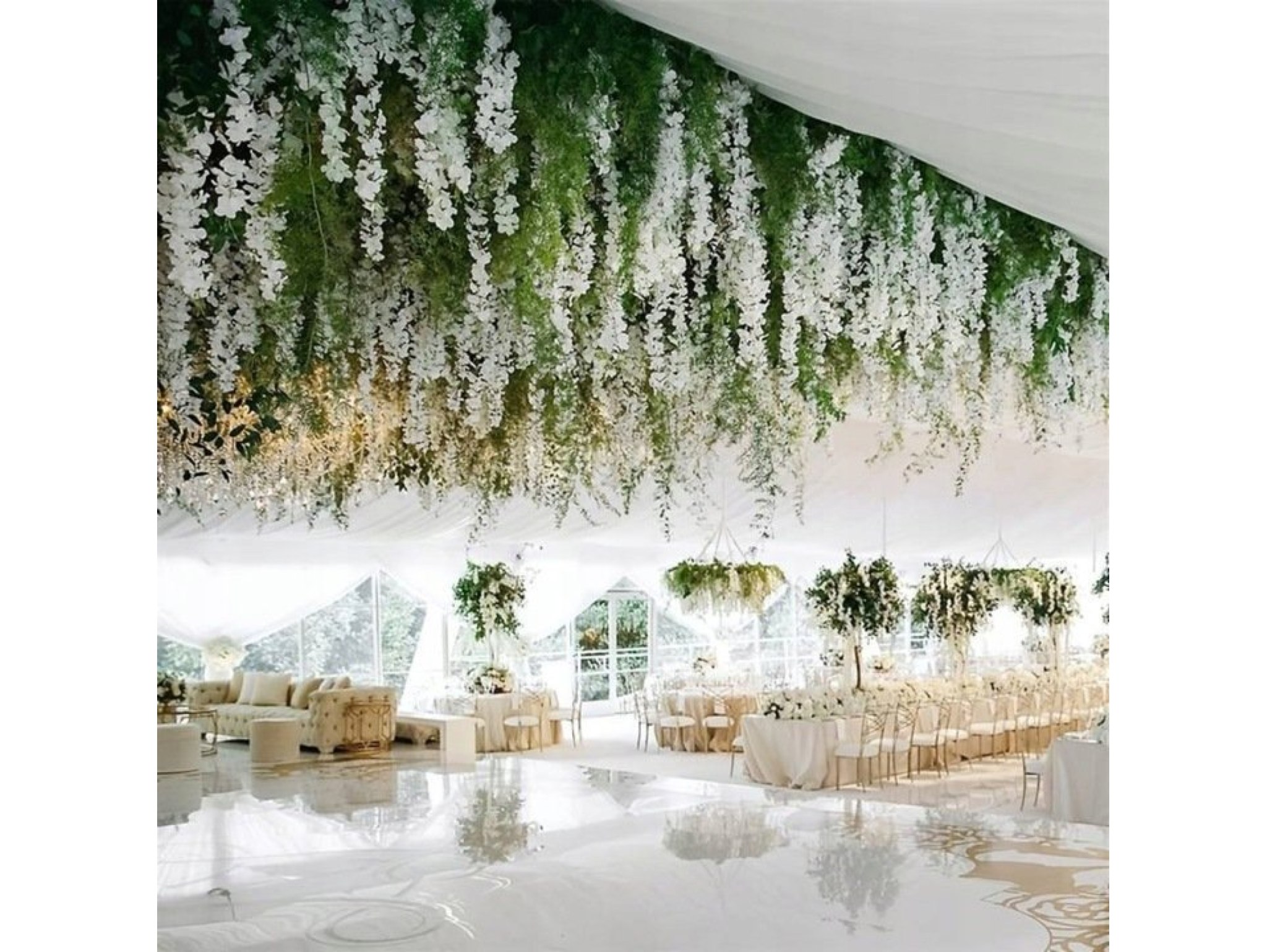 WISTERIA GAŁĄZKA 3-RAMIENNA 105cm