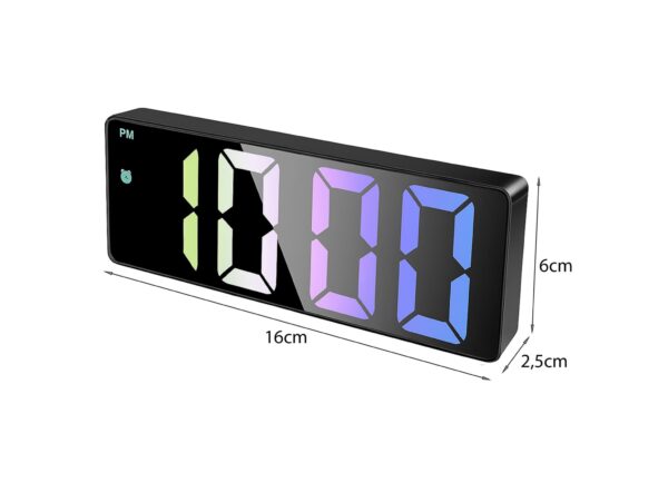 ZEGAR ELEKTRONICZNY LCD PODŚWIETLANY