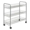 ARTEX REGAŁ NA KÓŁKACH BIG STORE 3/BIG STORE 3 SREBRNY 5905399715045
