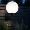 LAMPA OGRODOWA SOLARNA KULA KINKIET 12CM