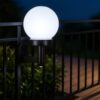 LAMPA OGRODOWA SOLARNA KULA KINKIET 12CM