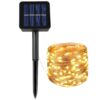 LAMPKI 200 LED DRUCIKI SOLARNE - ciepły biały