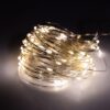 LAMPKI 200 LED DRUCIKI SOLARNE - ciepły biały