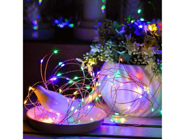 LAMPKI DRUCIKI 50 LED - multikolor