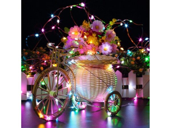 LAMPKI DRUCIKI 50 LED - multikolor