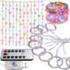 LAMPKI DRUCIKI KURTYNA 3x3m USB - multikolor