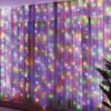 LAMPKI DRUCIKI KURTYNA 3x3m USB - multikolor