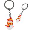 BRELOK ŚWIĄTECZNY Z GUMY 3,5x2,5cm - bałwan