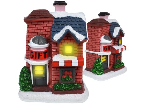 DOMEK LED DEKORACJA ŚWIĄTECZNA - domek 8x5,5x5cm