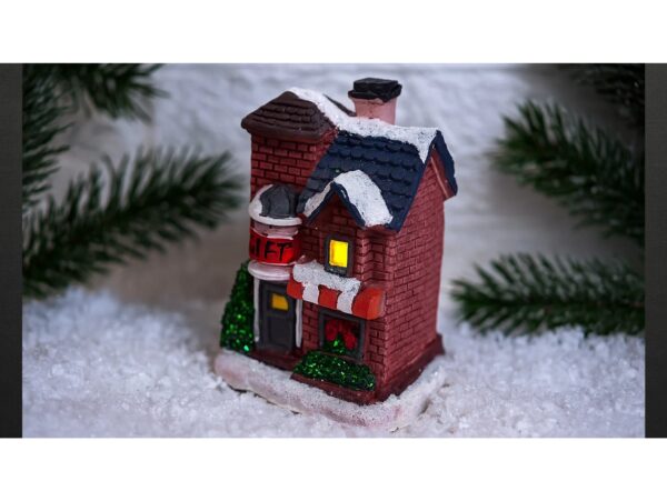 DOMEK LED DEKORACJA ŚWIĄTECZNA - domek 8x5,5x5cm