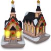 DOMEK LED DEKORACJA ŚWIĄTECZNA - kościół 8,5x6,5x4cm
