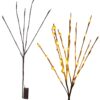 DRZEWKO ŚWIĄTECZNE LED 70cm 20LED - ciepły biały