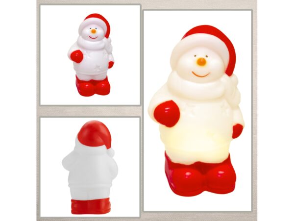 FIGURKA ŚWIĄTECZNA LED 13x8,5 - bałwan