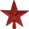 GWIAZDA NA CZUBEK CHOINKI 15CM - czerwony