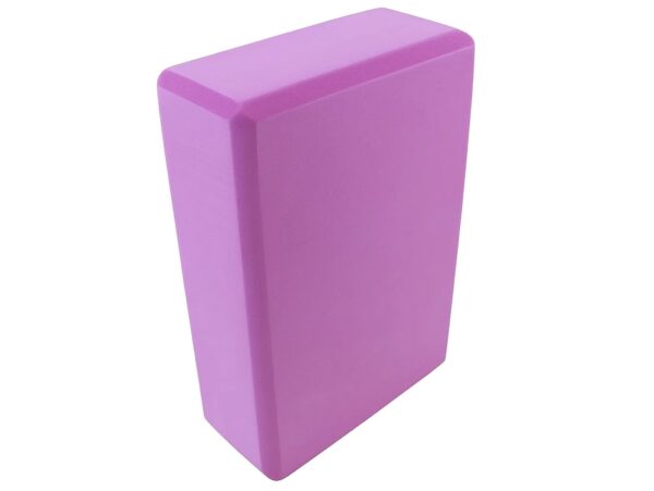 KOSTKA DO JOGI YOGI KLOCEK 23cm x 15cm x 7,5cm - fioletowy