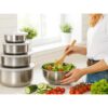 MISKI GASTRONOMICZNE STALOWE ZESTAW 5SZT