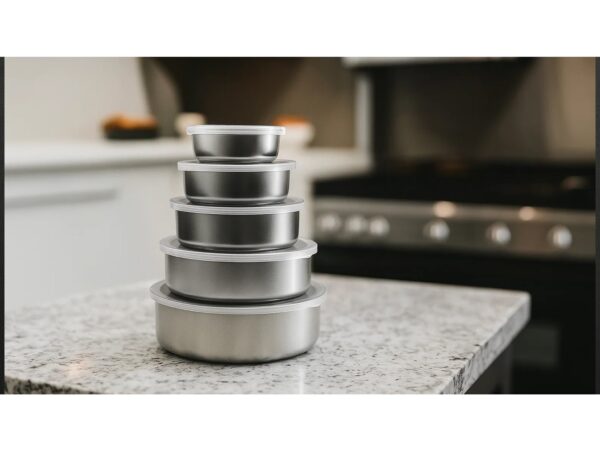 MISKI GASTRONOMICZNE STALOWE ZESTAW 5SZT