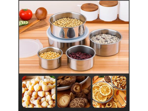 MISKI GASTRONOMICZNE STALOWE ZESTAW 5SZT