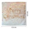 POSZEWKA NA PODUSZKĘ ŚWIĄTECZNA 45x45 - złoty/Merry Christmas
