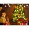 FILCOWA CHOINKA DIY 100CM Z LAMPKAMI DRUCIKAMI 50 LED