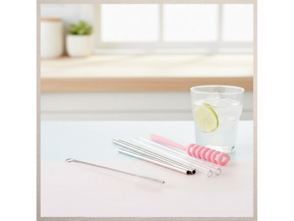 SZCZOTKA DO CZYSZCZENIA SŁOMEK WĘŻYKÓW 24cm