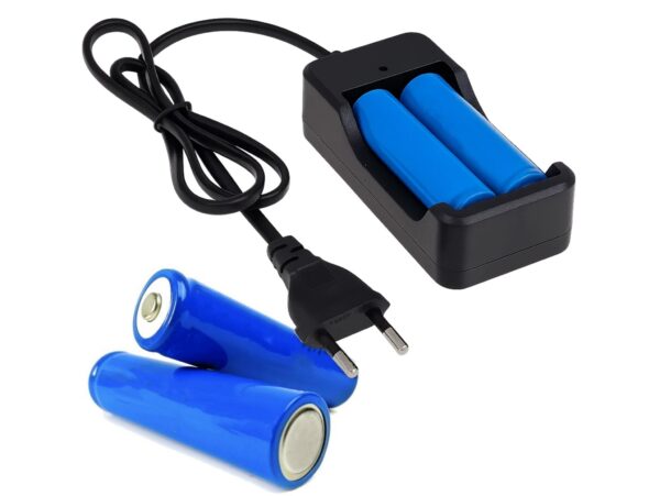 ŁADOWARKA + 2xAKUMULATORY 4800 18650 ZESTAW