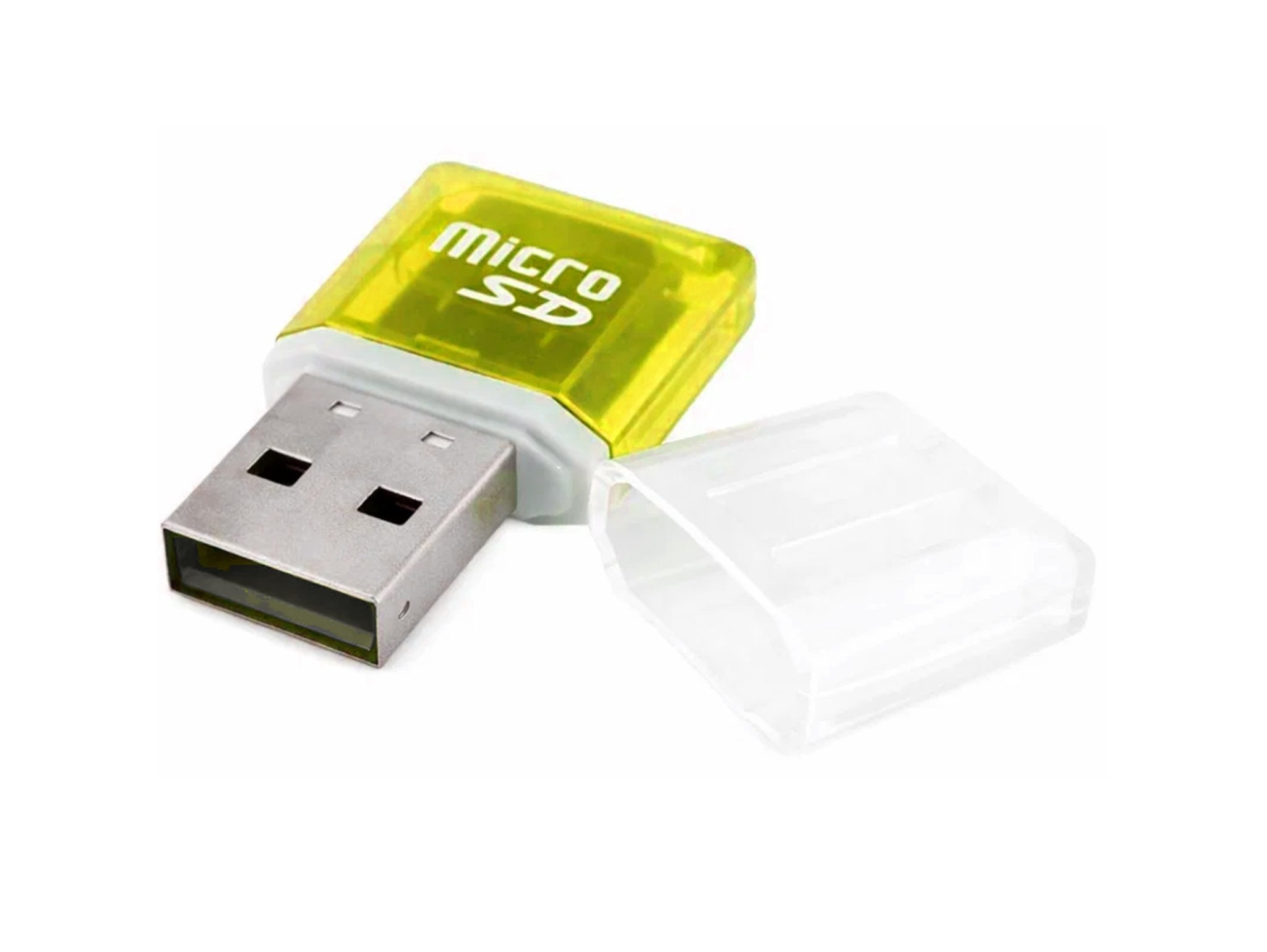 CZYTNIK KART MICRO SD SDHC - żółty