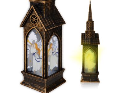 DOMEK LED DEKORACJA ŚWIĄTECZNA - kościół 22,5x5,3cm