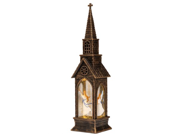 DOMEK LED DEKORACJA ŚWIĄTECZNA - kościół 22,5x5,3cm