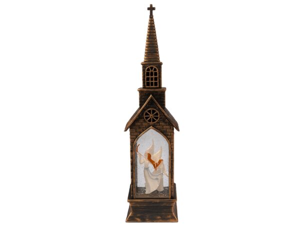 DOMEK LED DEKORACJA ŚWIĄTECZNA - kościół 22,5x5,3cm