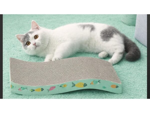 DRAPAK DLA KOTA POZIOMY - 44,5×19,5cm zielony z kocimiętką