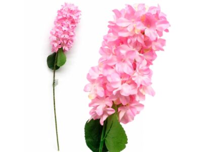 HORTENSJA SZTUCZNA POJEDYNCZA 90CM (kwiat 25cm) - różowy