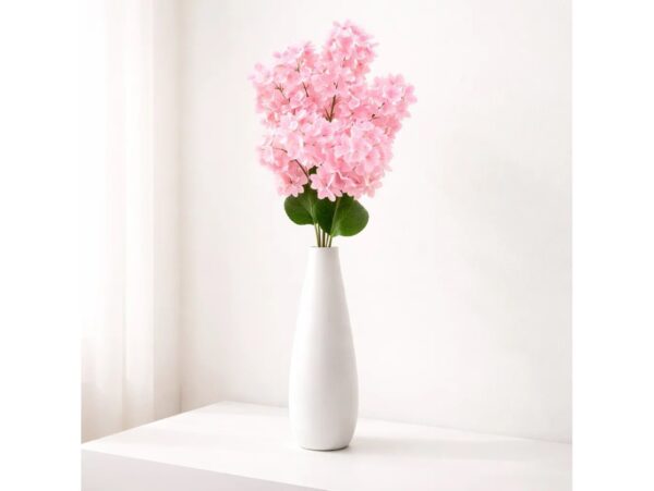 HORTENSJA SZTUCZNA POJEDYNCZA 90CM (kwiat 25cm) - różowy